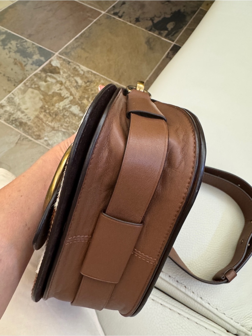 Polo Ralph Lauren Lennox Saddle Crossbody Bag - Picture 6 of 8